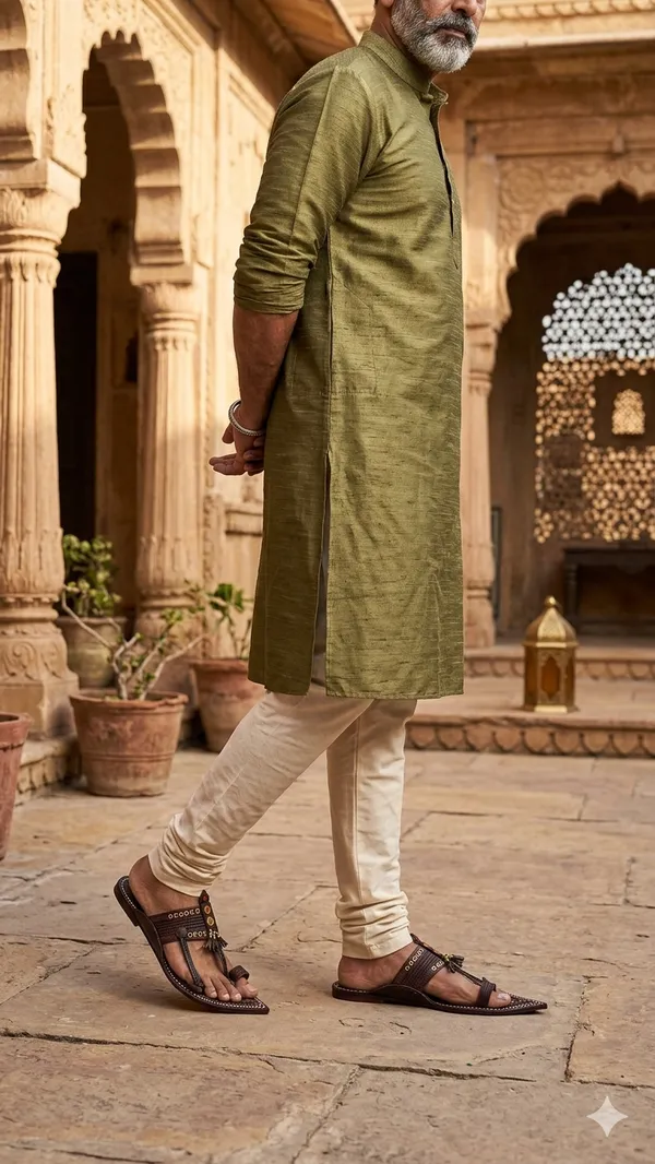 Traditional_Handcrafted_Sankeshwari_Kolhapuri_Chappals_With_Decorative_Embellishments