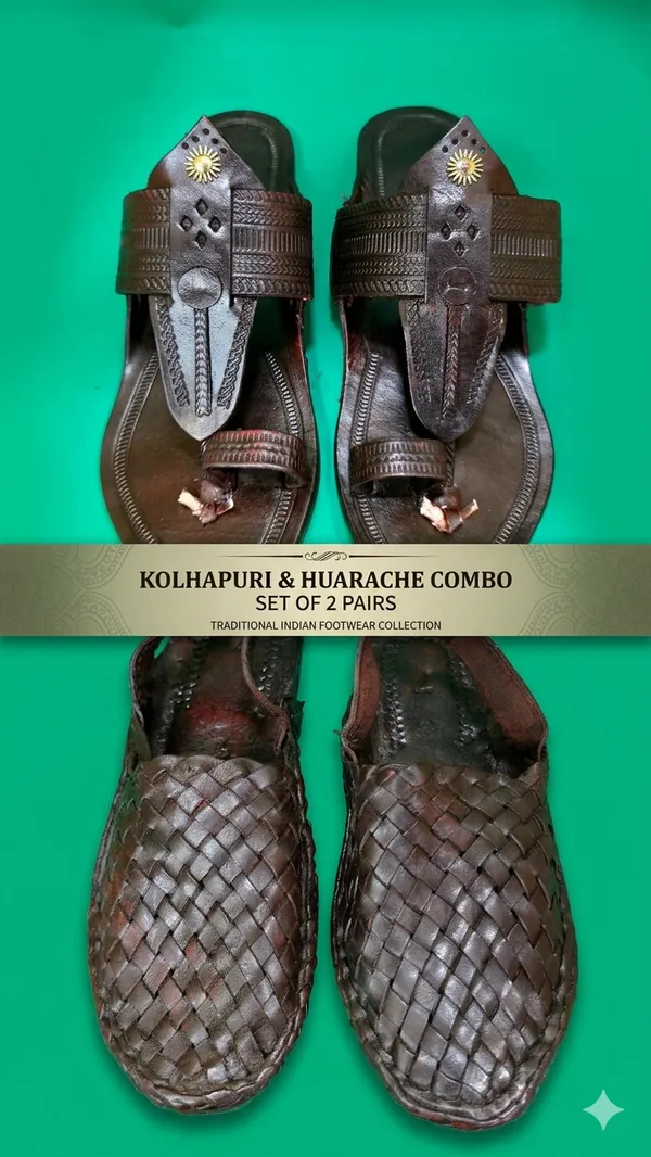 Handcrafted_Woven_Leather_Kolhapuri_Sandals_Pack_Of_2