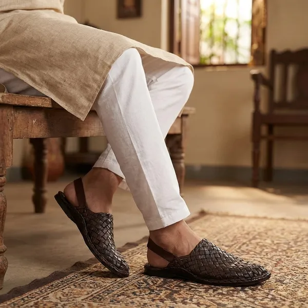 Handcrafted_Woven_Leather_Kolhapuri_Sandals_Pack_Of_2