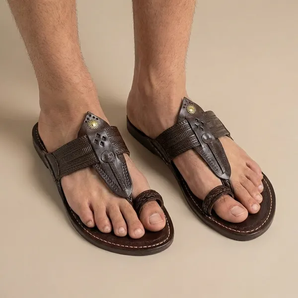 Handcrafted_Woven_Leather_Kolhapuri_Sandals_Pack_Of_2