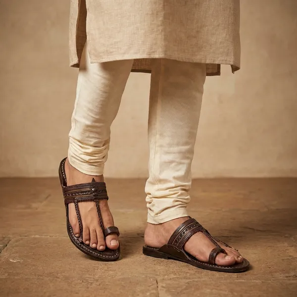 Handcrafted_Leather_Kolhapuri_Chappal_For_Men_-_Traditional_Brown_Sandal