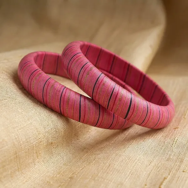 Pink_Lac_|_Natural_Insect_Create_Resin_Bangles_For_Womens