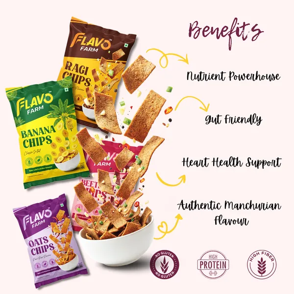FlavoFarm_Product_Combo_Pack_-_Beetroot,_Ragi,_Oats_&_Banana_Chips_(_Pack_of_8_-_Each_2_Packs)