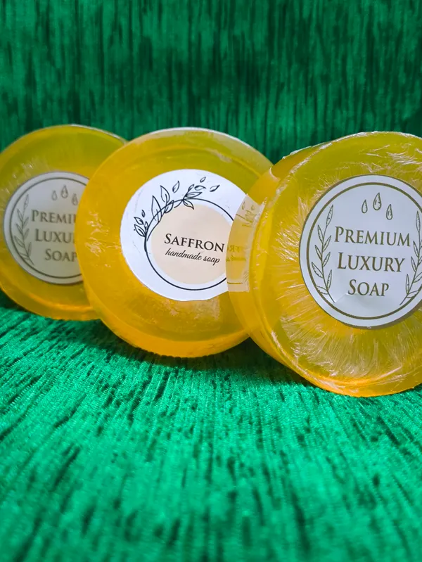 Natural_Handmade_Saffron_Soap,_set_of_3