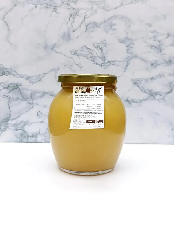 250ml_100%_Pure_A2_Desi_Gir_Cow_Ghee_(World's_Best_Ghee)