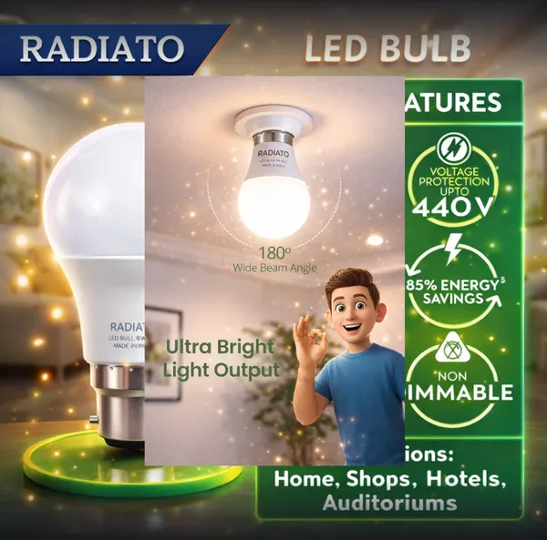 Radiato_30W_LED_Bulb_Pack_of_1_|_B22_Base_|_Cool_Day_Light_(6500K)_|_High_Brightness_|_Energy_Saving_85%_|_Long_Life_25,000_Hours_|_Made_in_India_|_Home_&_Office_Use