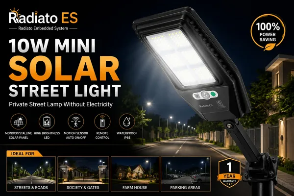Radiato_ES_10W_Mini_Solar_Street_Light_with_Stand_|_5050_LED_Technology_|_Motion_Sensor_|_IP65_Waterproof_|_1_Year_Warranty