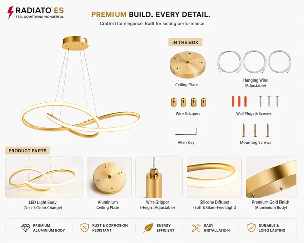 Radiato_ES_3-in-1_LED_Pendant_Light_–_Premium_Gold_Modern_Hanging_Light_with_Adjustable_Color_Modes.Code_:YH003GD