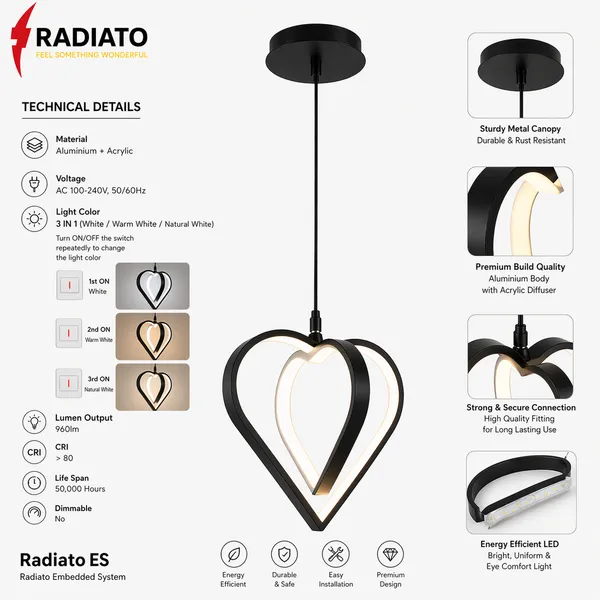 Radiato_ES_Heart_Shape_Pendant_Light_–_Modern_LED_Hanging_Light_with_3-in-1_Color_Modes_(Warm,_Natural,_White)CODE_:_DZ4660BK