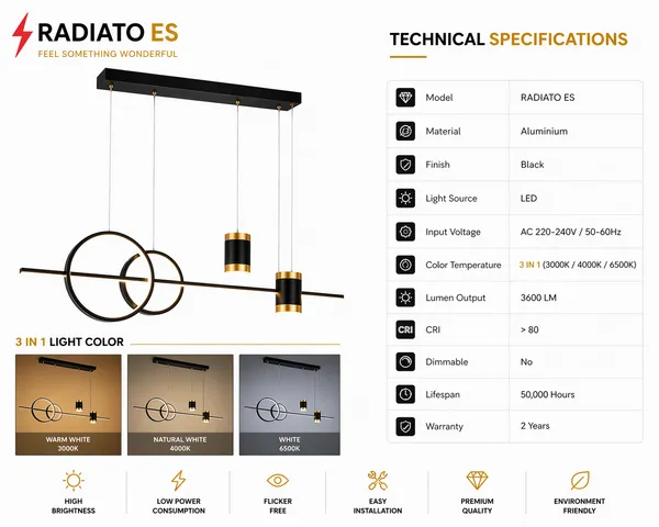 Radiato_ES_Modern_LED_Pendant_Light_–_3_in_1_Color_Mode_(Warm,_Natural,_Cool_White)_|_Premium_Aluminium_Black_Hanging_Light_for_Dining_&_Living_Spaces(CODE:AD2496BK))
