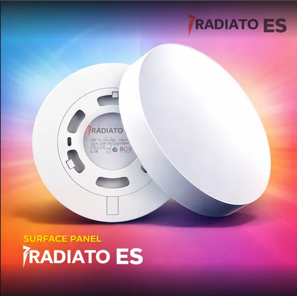 Radiato_ES_15W_Surface_Light_|_Round_Surface-Mount_Ceiling_Light_for_Indoor_Use_|Energy_Efficient_LED_Downlight_for_Home,_Living_Room_|_Cool_White_|_Pack_of_1