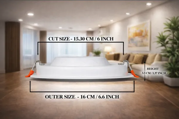 Radiato_ES®_15W_LED_Panel_Light_Round_|_Directly_from_Manufacturer_|_POP_Ceiling_Light_with_Inbuilt_Driver_|_Energy_Efficient_|_2_Year_Warranty_|_Home_&_Office_Indoor