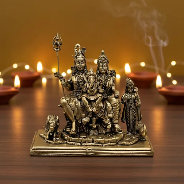 Brass_Shiv_Parivar_Idol_With_Nandi_-_Religious_Home_Decor_Statue