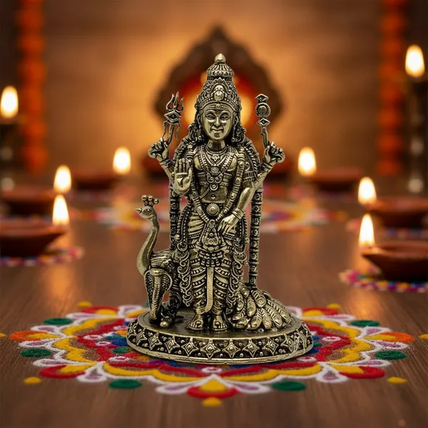 Brass_Murugan_Statue_With_Peacock_-_Traditional_Hindu_Deity_Idol_For_Pooja_And_Home_Decor