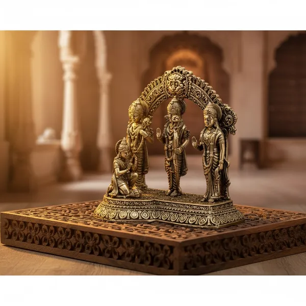 Brass_Ram_Darbar_Idol_With_Decorative_Arch_-_Hindu_Religious_Figurine