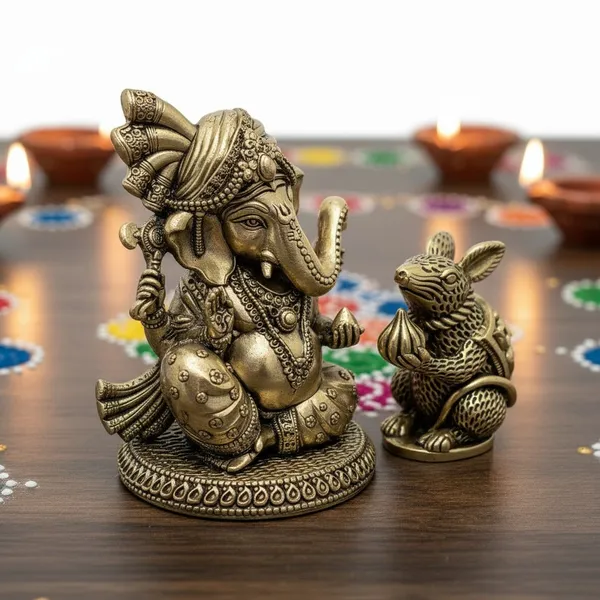 Brass_Lord_Ganesha_With_Mouse_Idol_-_Antique_Gold_Finish