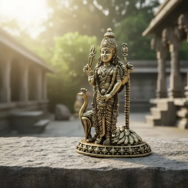 Brass_Murugan_Statue_With_Peacock_-_Traditional_Hindu_Deity_Idol_For_Pooja_And_Home_Decor