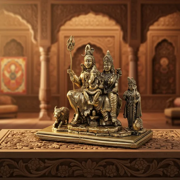 Brass_Shiv_Parivar_Idol_With_Nandi_-_Religious_Home_Decor_Statue