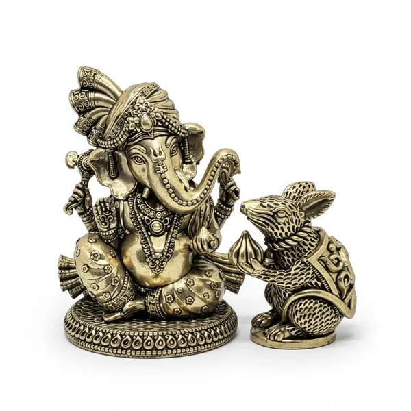 Brass_Lord_Ganesha_With_Mouse_Idol_-_Antique_Gold_Finish