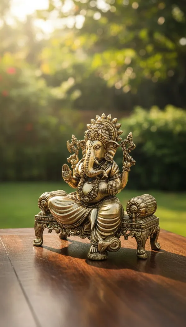 Decorative_Brass_Ganesha_Idol_Statue_-_Seated_On_Ornate_Throne