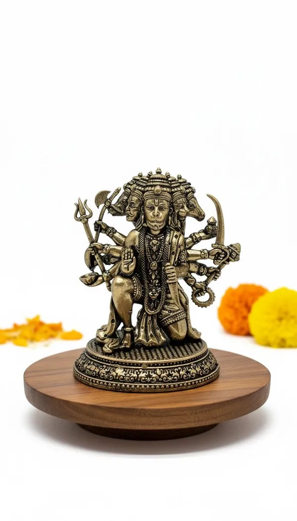 Panchmukhi_Hanuman_Brass_Idol_-_Five-Faced_Statue_For_Pooja_And_Home_Decor