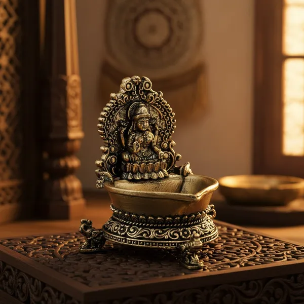 Brass_Goddess_Lakshmi_Diya_-_Decorative_Oil_Lamp_With_Ornate_Prabhavali