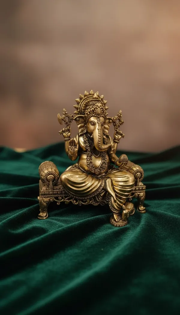 Lord_Ganesha_Brass_Idol_On_Singhasana