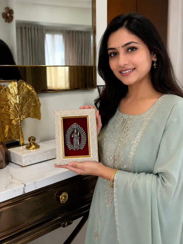 Lord_Ram_Brass_Idol_Frame_with_Velvet_Background_|_8x6_Inch_|_Religious_Gift_|_Home_Mandir_Decor