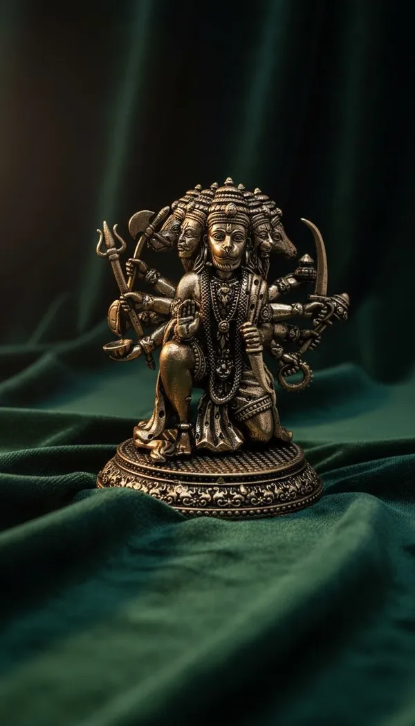 Panchmukhi_Hanuman_Brass_Idol_-_Five-Faced_Statue_For_Pooja_And_Home_Decor