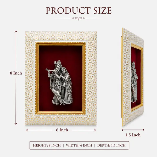 Radha_Krishna_Brass_Idol_Frame_with_Velvet_Background_|_8x6_Inch_|_Religious_Gift_|_Home_Mandir_Decor