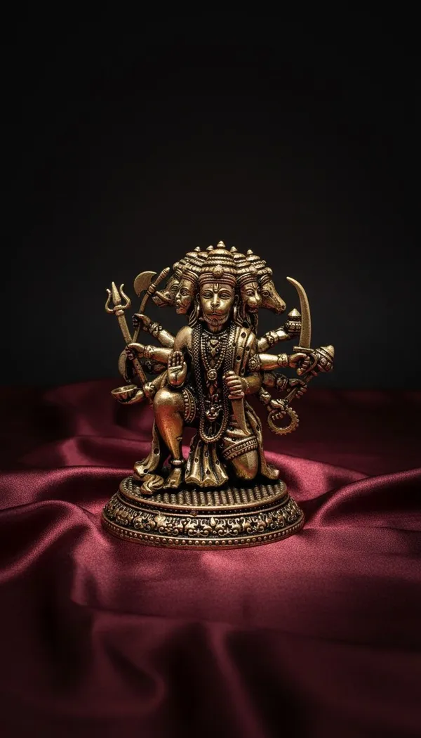 Panchmukhi_Hanuman_Brass_Idol_-_Five-Faced_Statue_For_Pooja_And_Home_Decor
