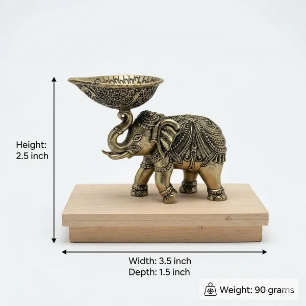 Decorative_Brass_Elephant_Candle_Holder_With_Bowl