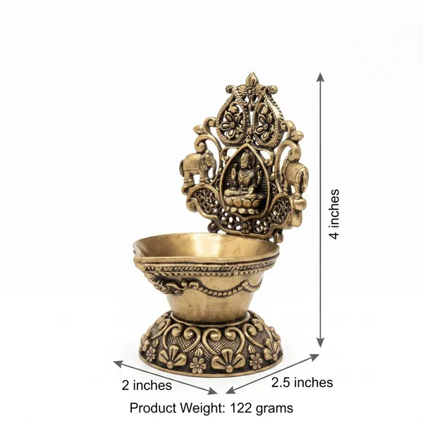 Antique_Brass_Finish_Diya_With_Decorative_Backplate_-_Traditional_Oil_Lamp_For_Pooja_And_Home_Decor