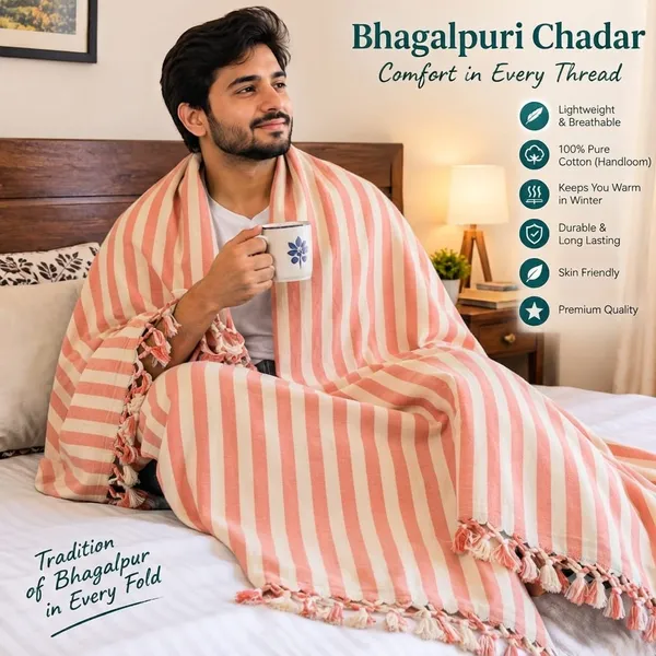 Dull_Chader_Orange_Strip_Ac_Comforter