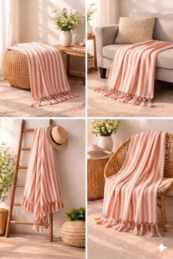 Dull_Chader_Orange_Strip_Ac_Comforter