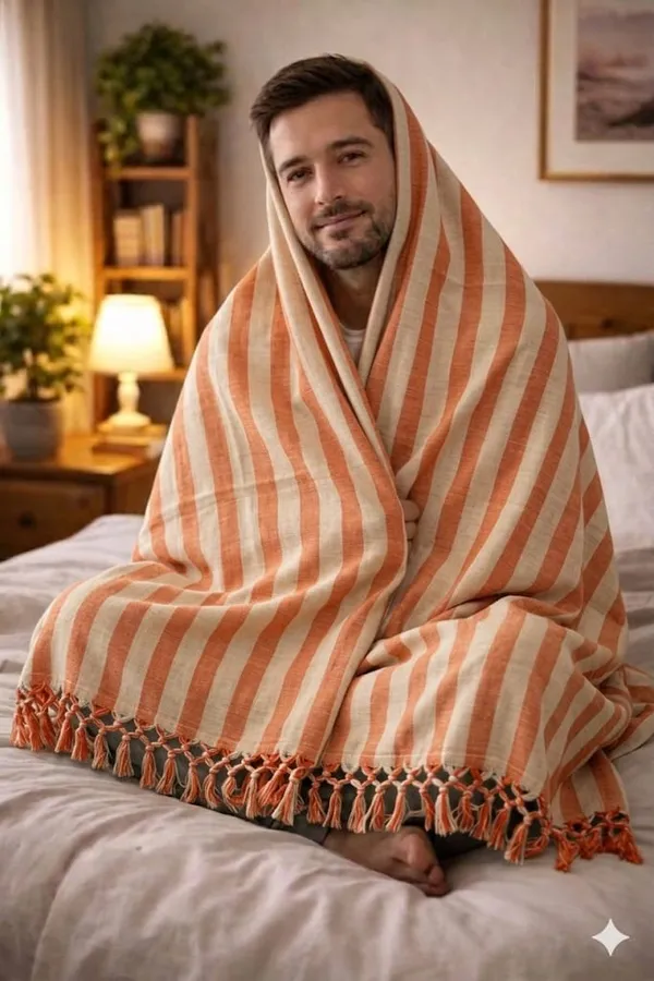 Duii_Chader_Orange_&_White_Strip