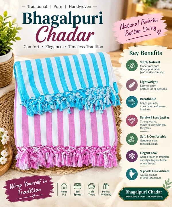 Soft_Bhagalpuri_Andi_Chadar_Pink_&_Green_Strip