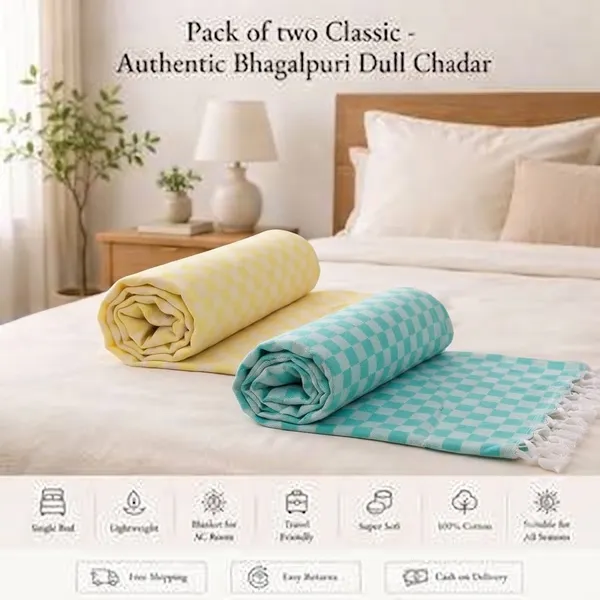 Pack_Of_2_3D_Bhagalpuri_Silk/Dull_Chadar_Soft_And_Silky_Chadar