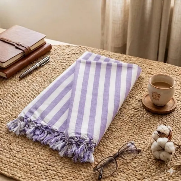Soft_Bhagalpuri_Andi_Chadar_Purple_Strip_Summer_Blanket_