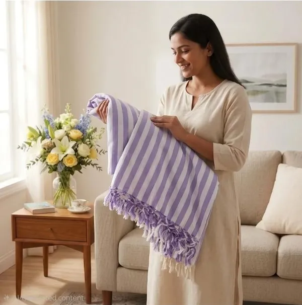 Soft_Bhagalpuri_Andi_Chadar_Purple_Strip_Summer_Blanket_