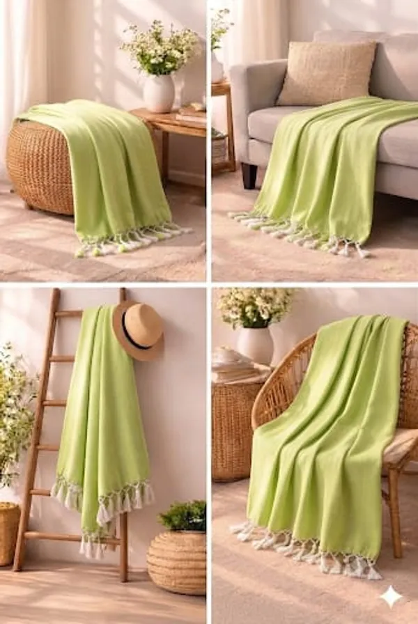 Bhagalpuri_silk/Dull_Green_Lightweight_Yet_Warm_Ac_Comforter