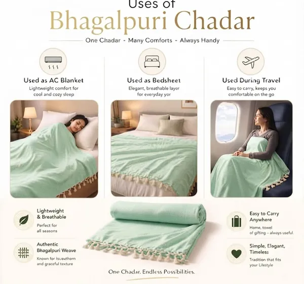 Bhagalpuri_Silk_Chadae_Layer/Soft_Top_Sheet/Odne_Wali_Single_Layer_Chadar