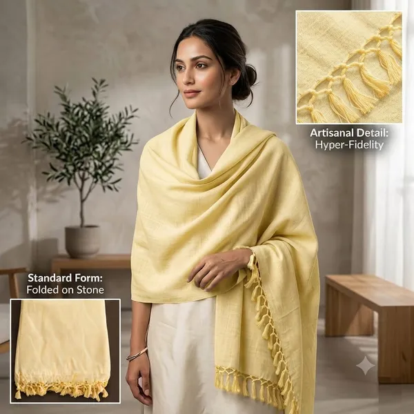 Pack_OF_2_Very_Soft_&_Silky_Chadar_Yellow_Plain_