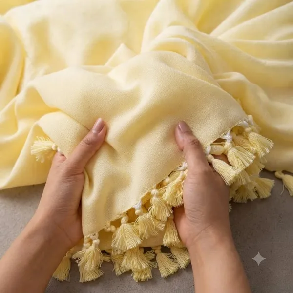 Pack_OF_2_Very_Soft_&_Silky_Chadar_Yellow_Plain_