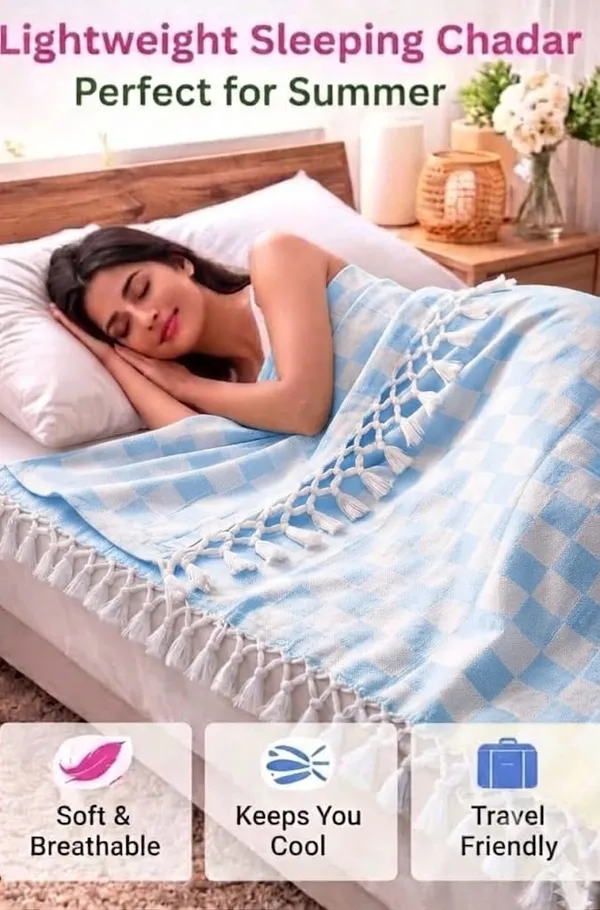 Bhagalpuri_Silky_Soft_Chadar_Blue_3D_Chadar