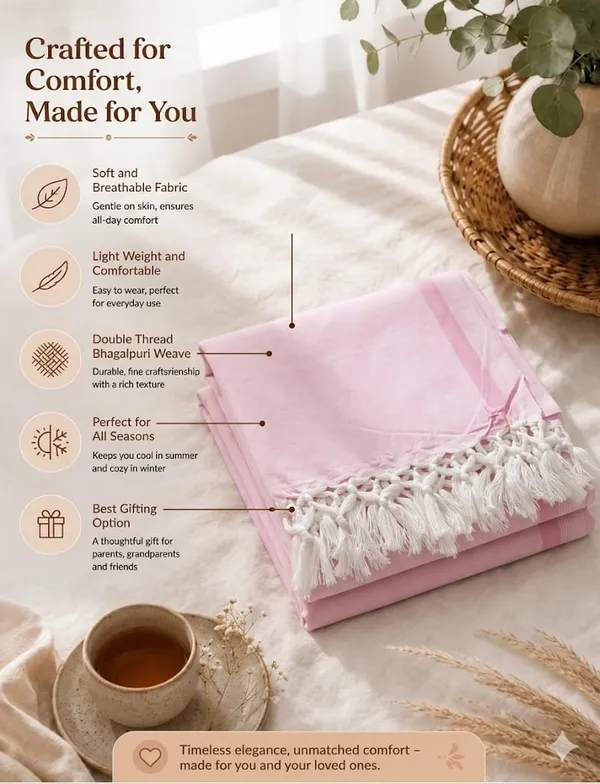 Pink_Plain_Bhagalpuri_Silk_Chadar_Very_Soft_&_Comforter