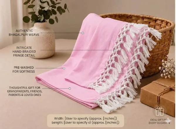 Pink_Plain_Bhagalpuri_Silk_Chadar_Very_Soft_&_Comforter