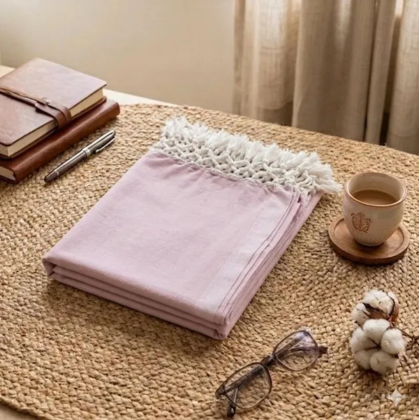 Pink_Plain_Bhagalpuri_Silk_Chadar_Very_Soft_&_Comforter