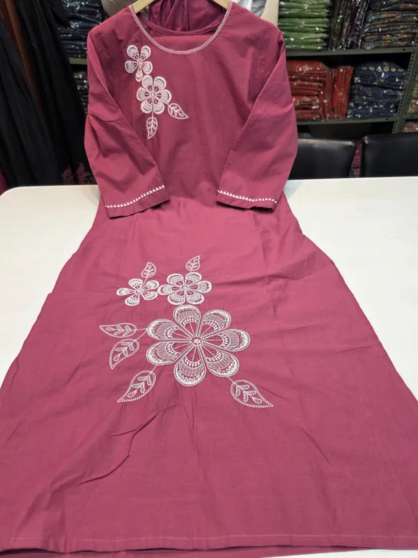 Kurta_Palazzo_Set_Pink_Embroidered_With_Skirt