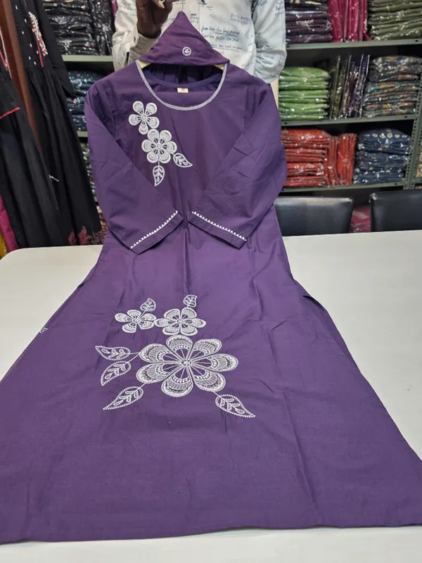 Kurta_Palazzo_Set_Purple_Embroidered_Long_Design